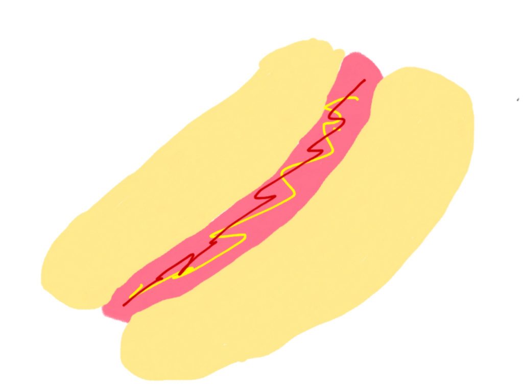 hot-dog-drawing