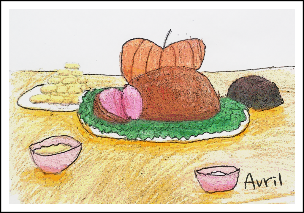 Dibujo de Cena de Thanksgiving